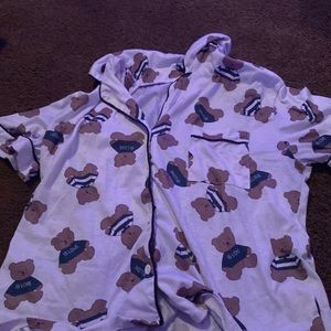 Teddy bear pajama set. Brand: Romwe Size: M
